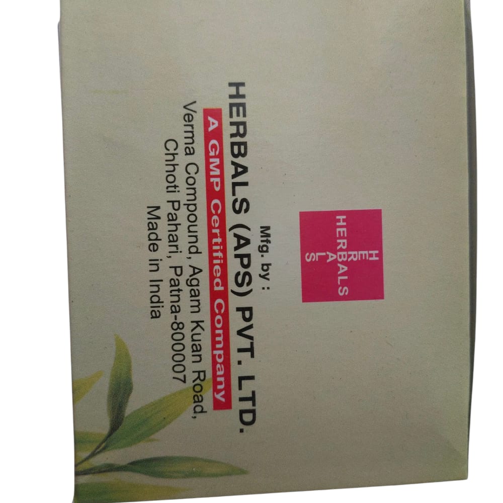 Herbals (APS) Pvt. Ltd. product packaging with text and logo on a beige background